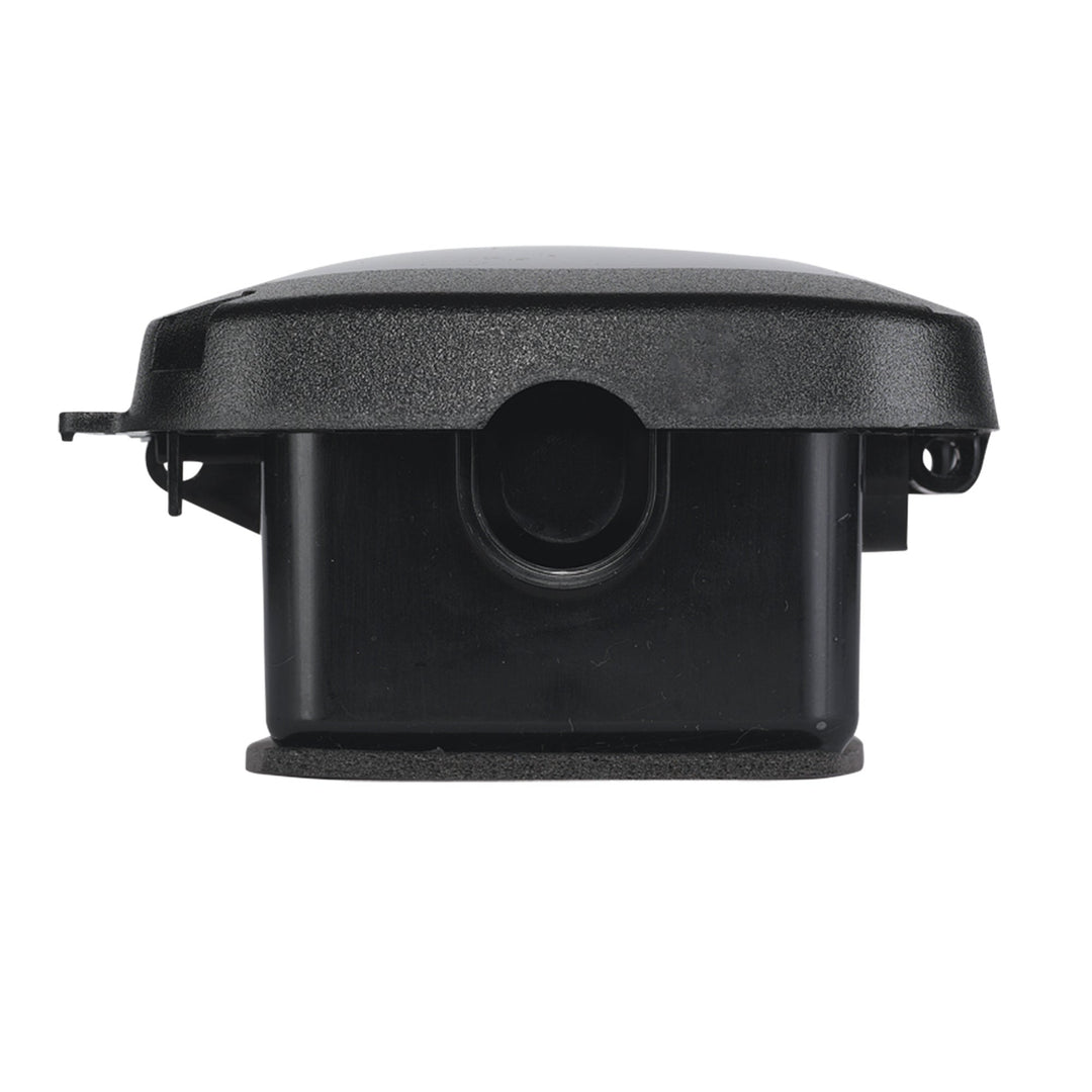 Extra-Duty Plastic In-Use Weatherproof Cover, Single-Gang, Vrt/Hrz, 2.75" Black
