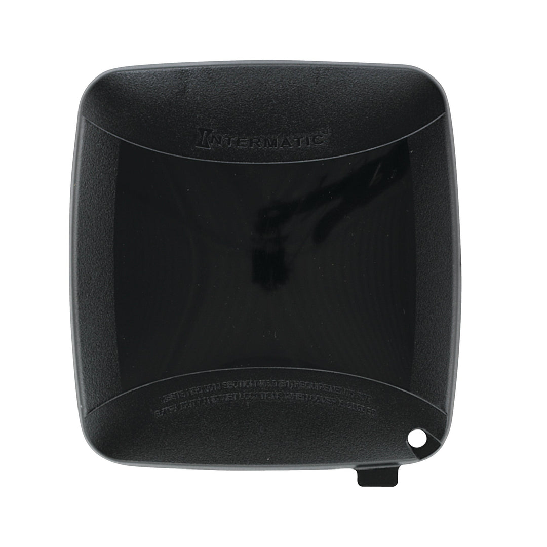Extra-Duty Plastic In-Use Weatherproof Cover, Double-Gang, Vrt, 2.25" Black