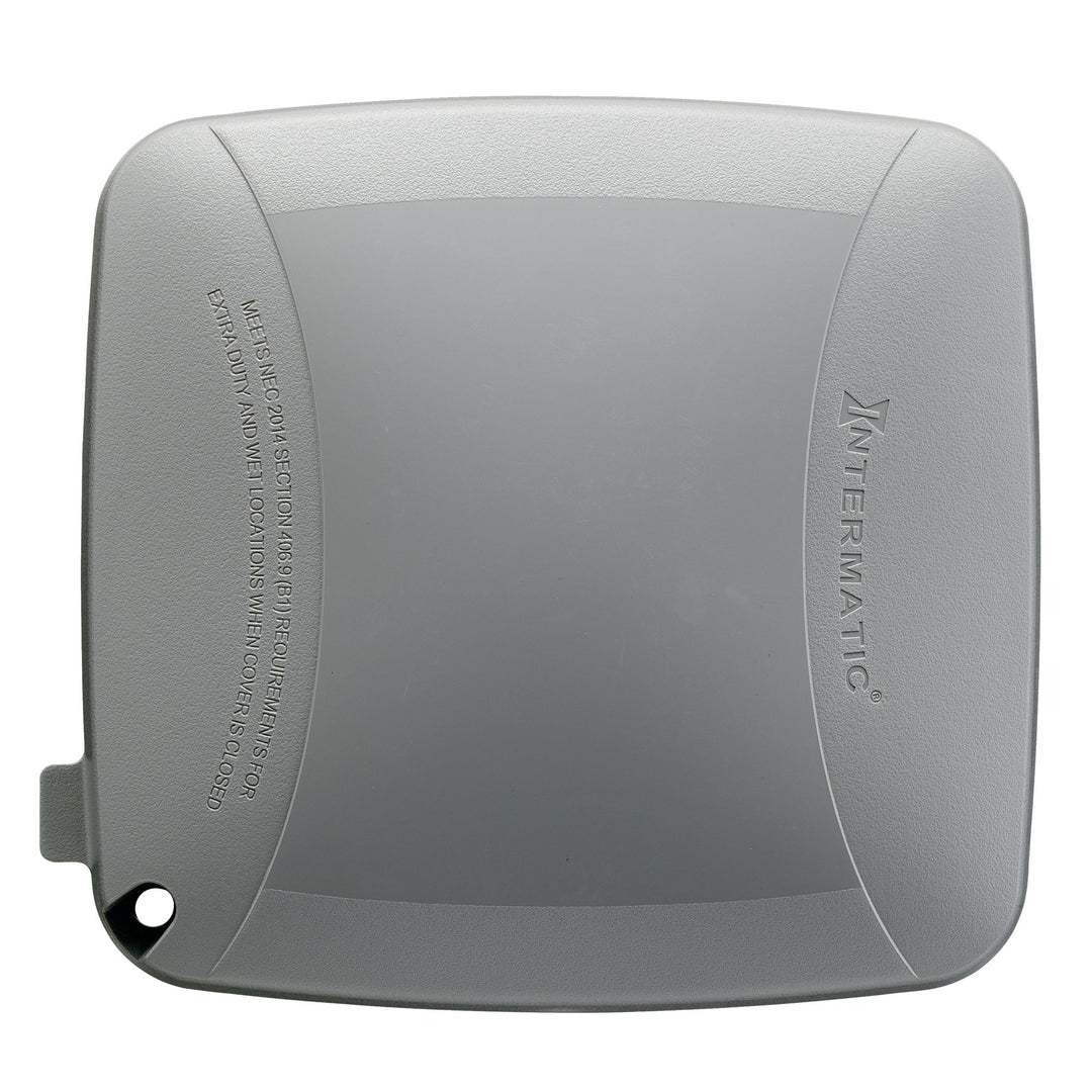 Extra-Duty Plastic In-Use Weatherproof Cover, Double-Gang, Vrt, 2.25" Gray
