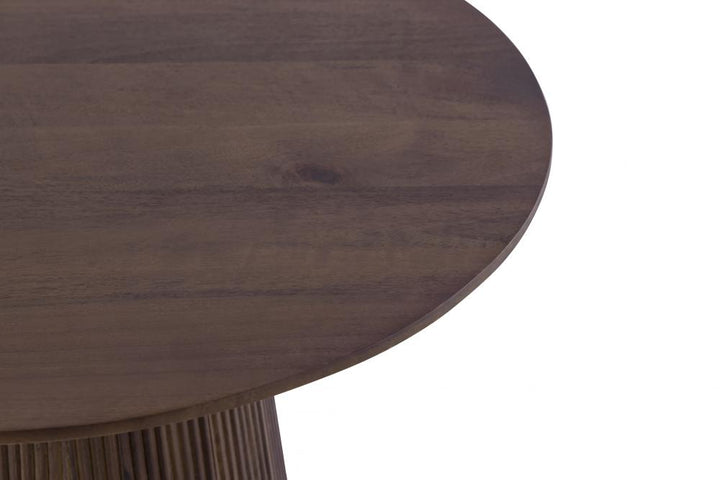 Madhy Brown Wood Side Table