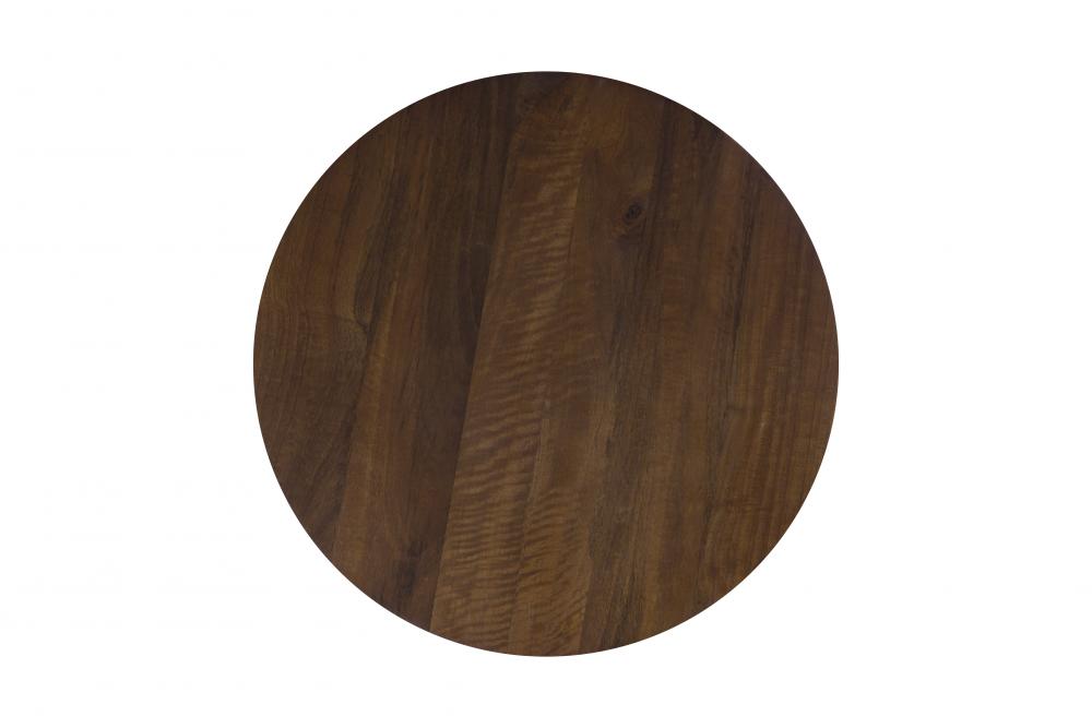 Madhy Brown Wood Side Table
