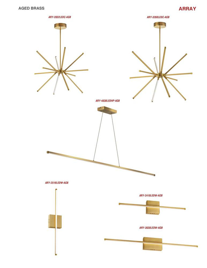 30W Wall Sconce AGB w/WH Acrylic Diffuser