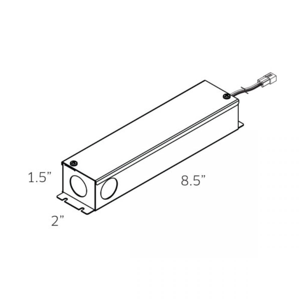6W 12V DC Dimmable LED Hardwire driver