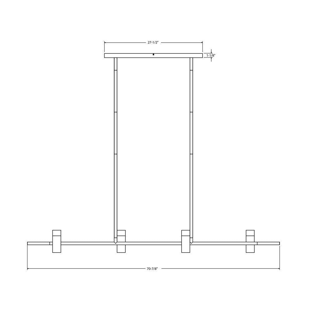 72in pendant 4-spot, 5CCT