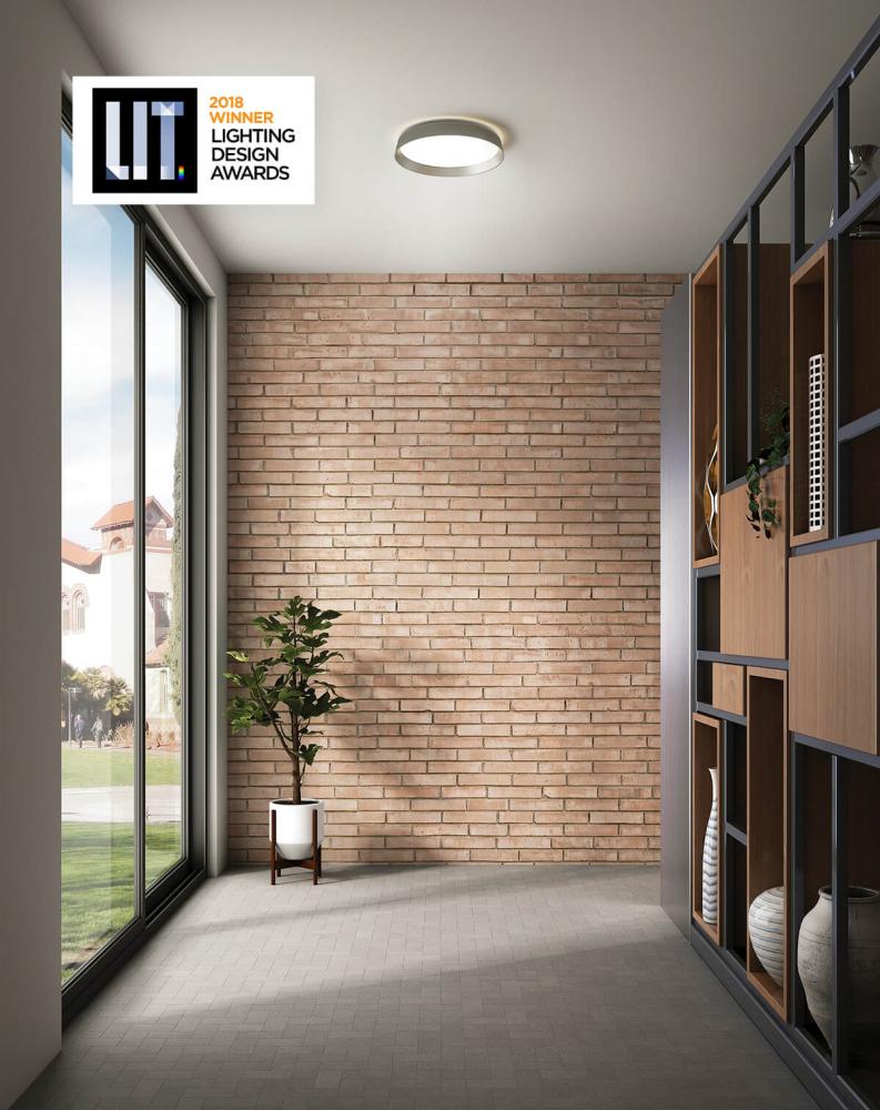 Aurora 12in Dual-Light Dimmable LED Flush Mount, 5CCT - Black