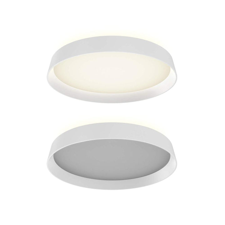 Aurora 12in Dual-Light Dimmable LED Flush Mount, 5CCT - White