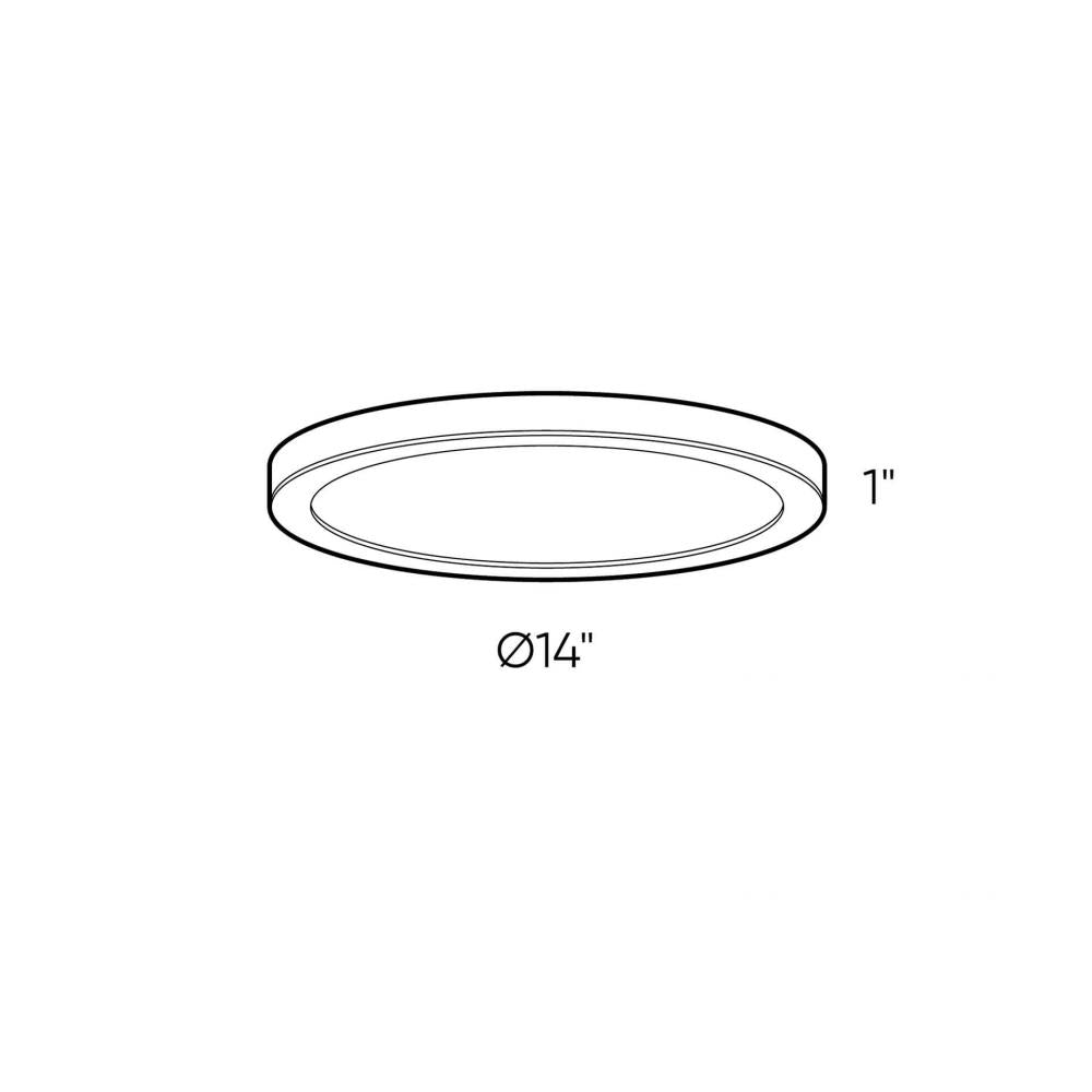Round LED flushmount