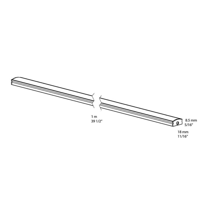 Aluminium extrusion for COB tape