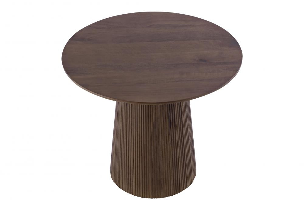 Madhy Brown Wood Side Table