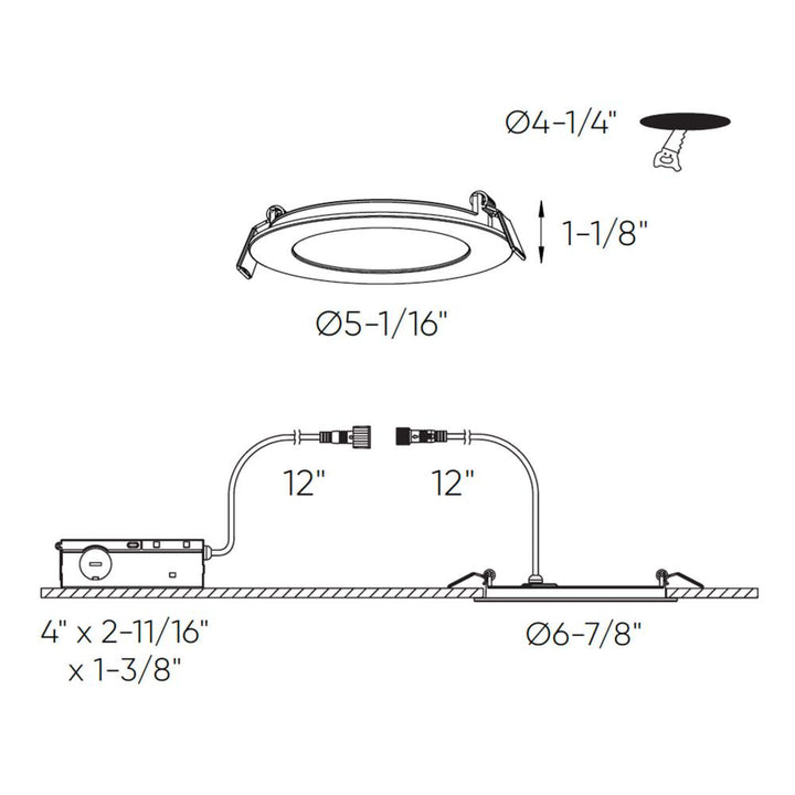 Multi CCT Slim Round Recessed 2 Hour Fire Rated