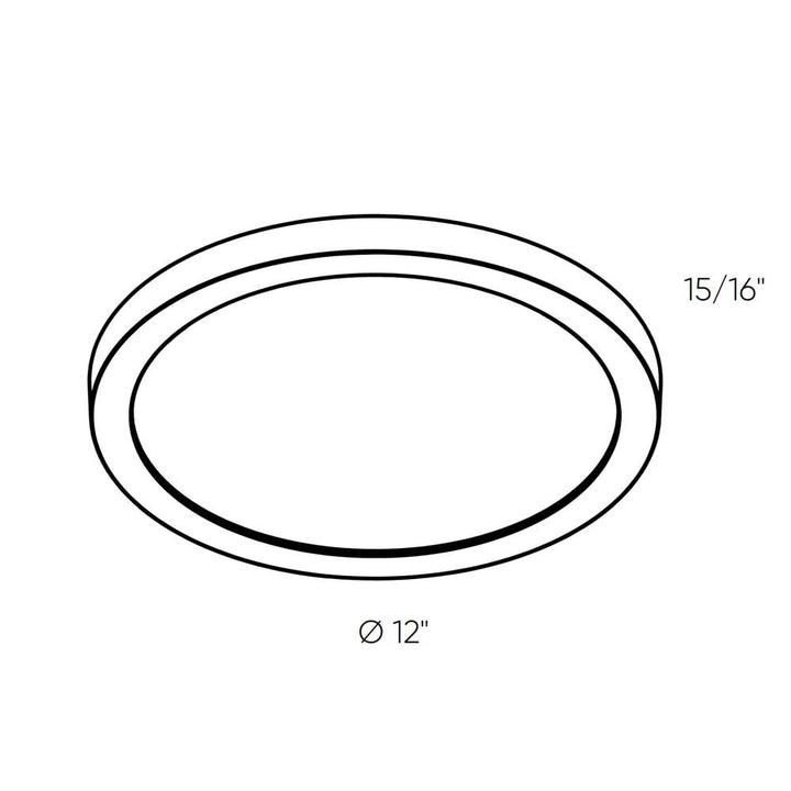 Plastic Flush Mount, 5CCT