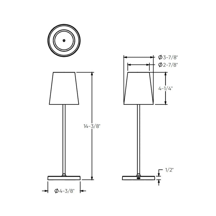 Rechargeable Table Lamp, 3CCT