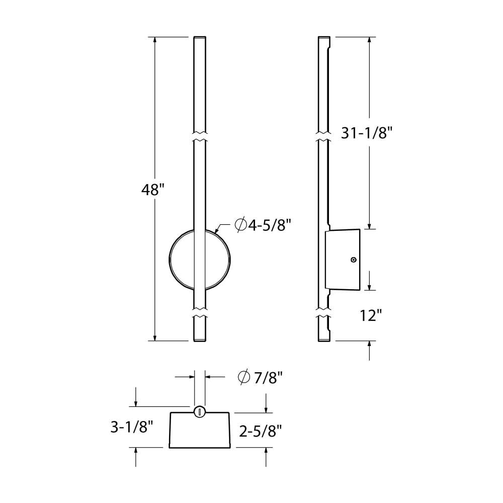 48'' Indirect linear wall sconce