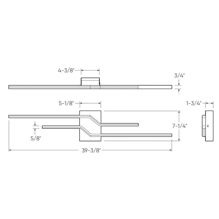 Double Line Wall Mount