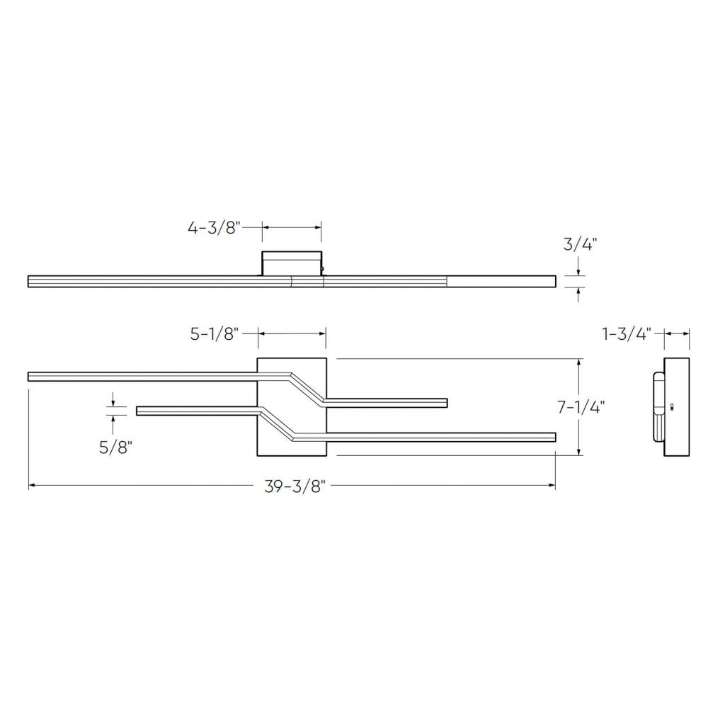 Double Line Wall Mount