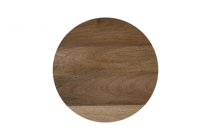Manu Natural Wood and Seagrass Side Table