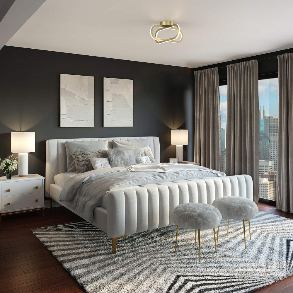 16 Inch Flushmount Double Vertical Ring