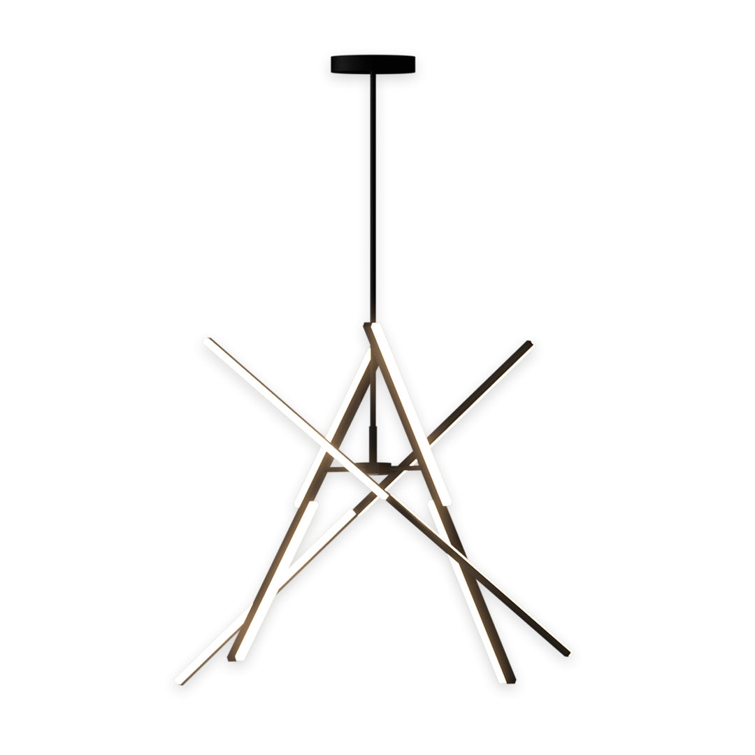 Stix - LED Chandelier - Black