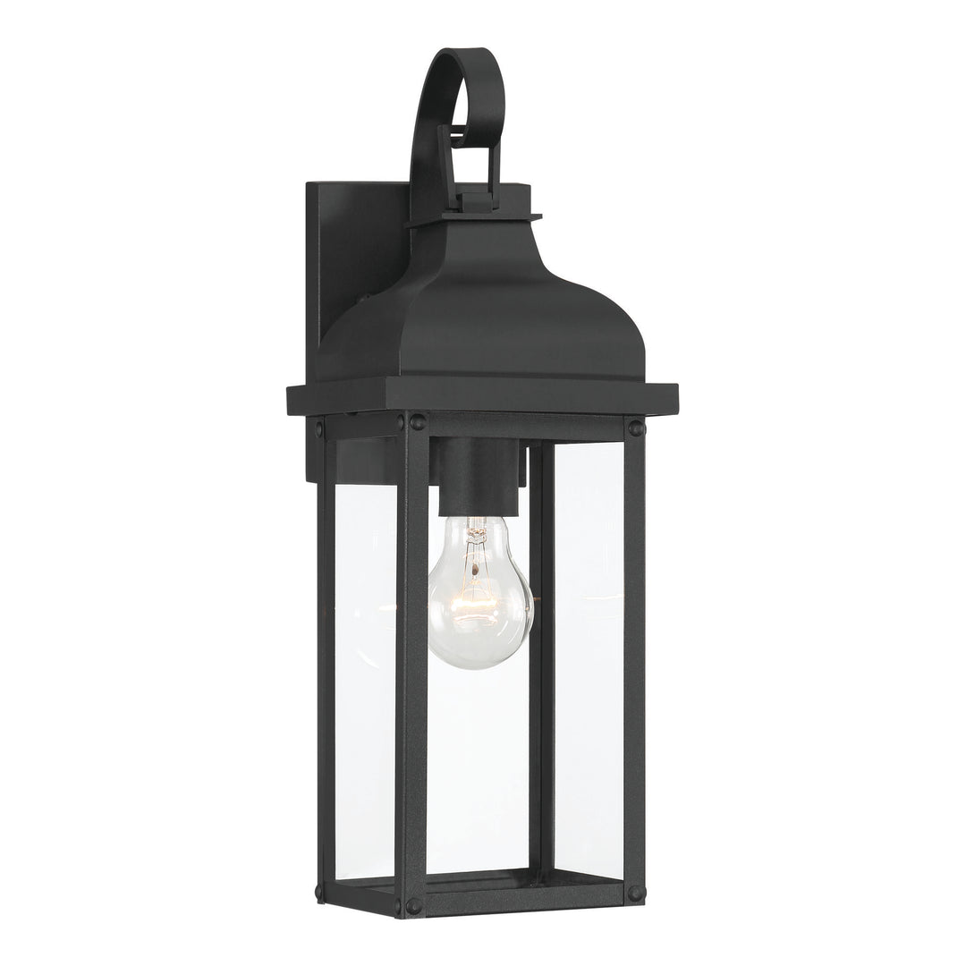Madrid 1 Light Outdoor Wall Sconce 23.4", Black
