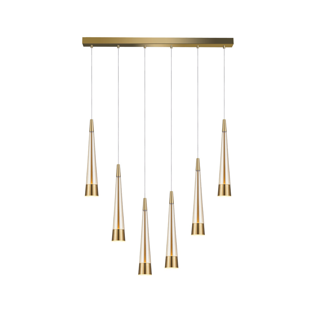 Sunnyvale Collection 6-Light Island Light Brass