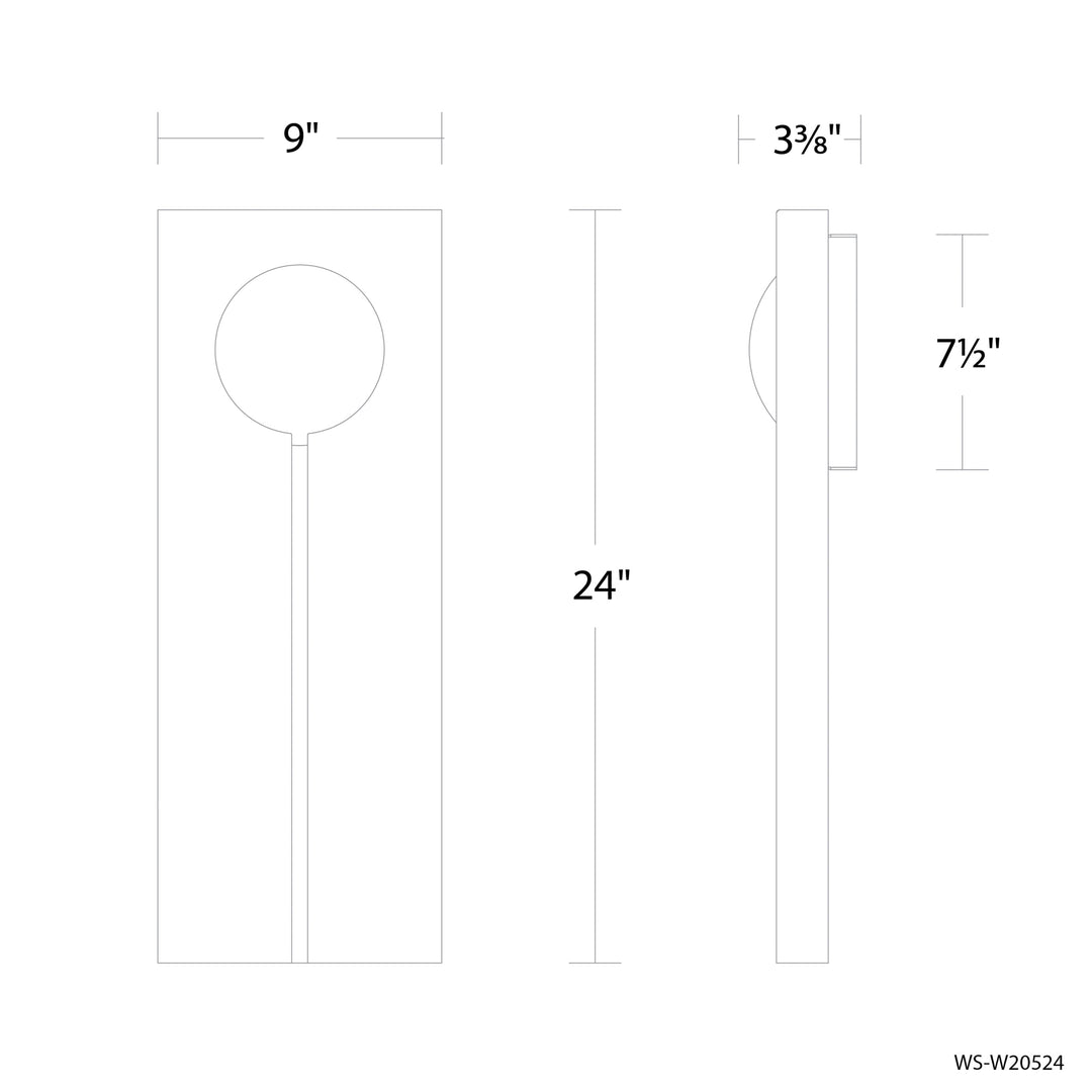 Keyhole Outdoor Wall Sconce Light
