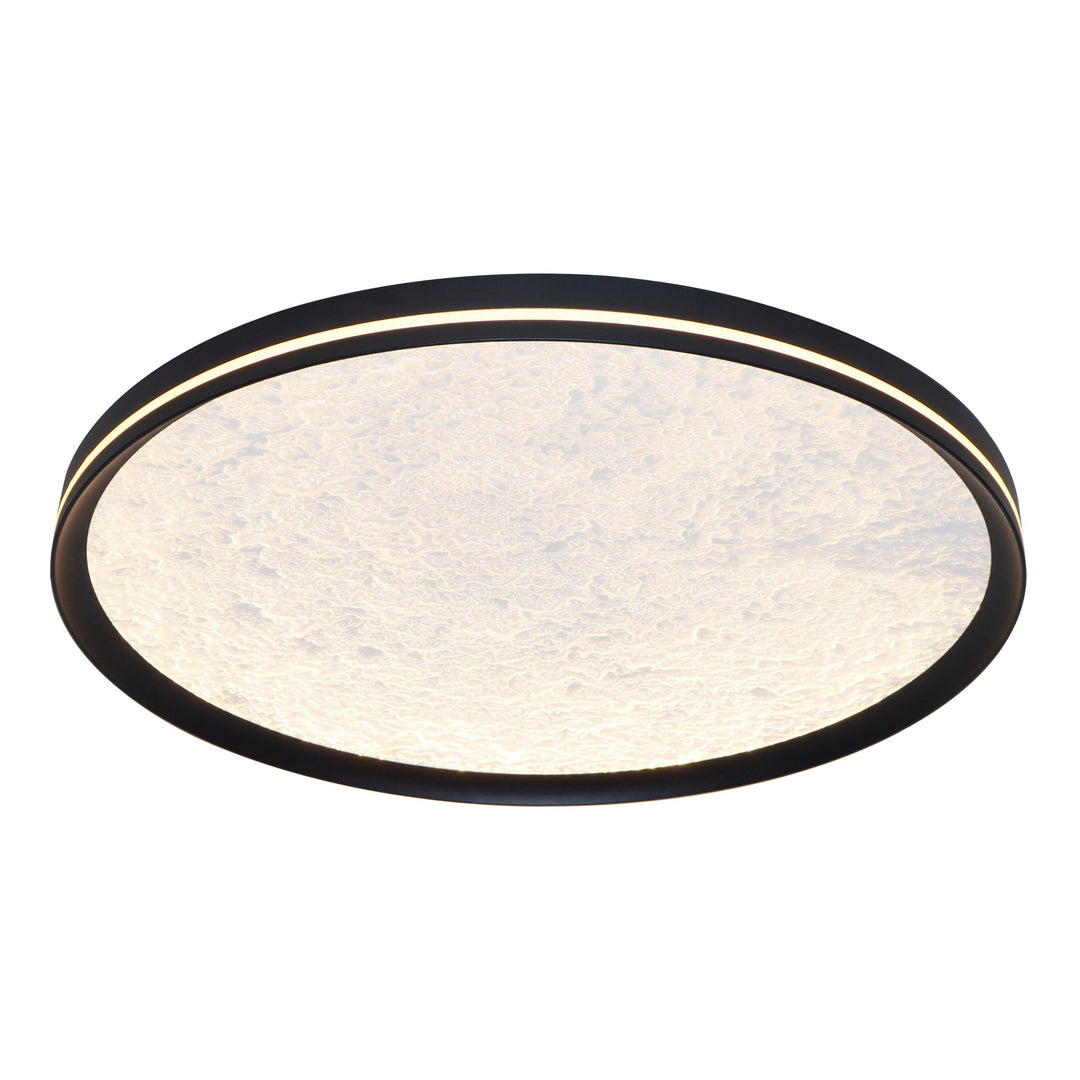 Luna Integrated LED Flush Mount 20", Black