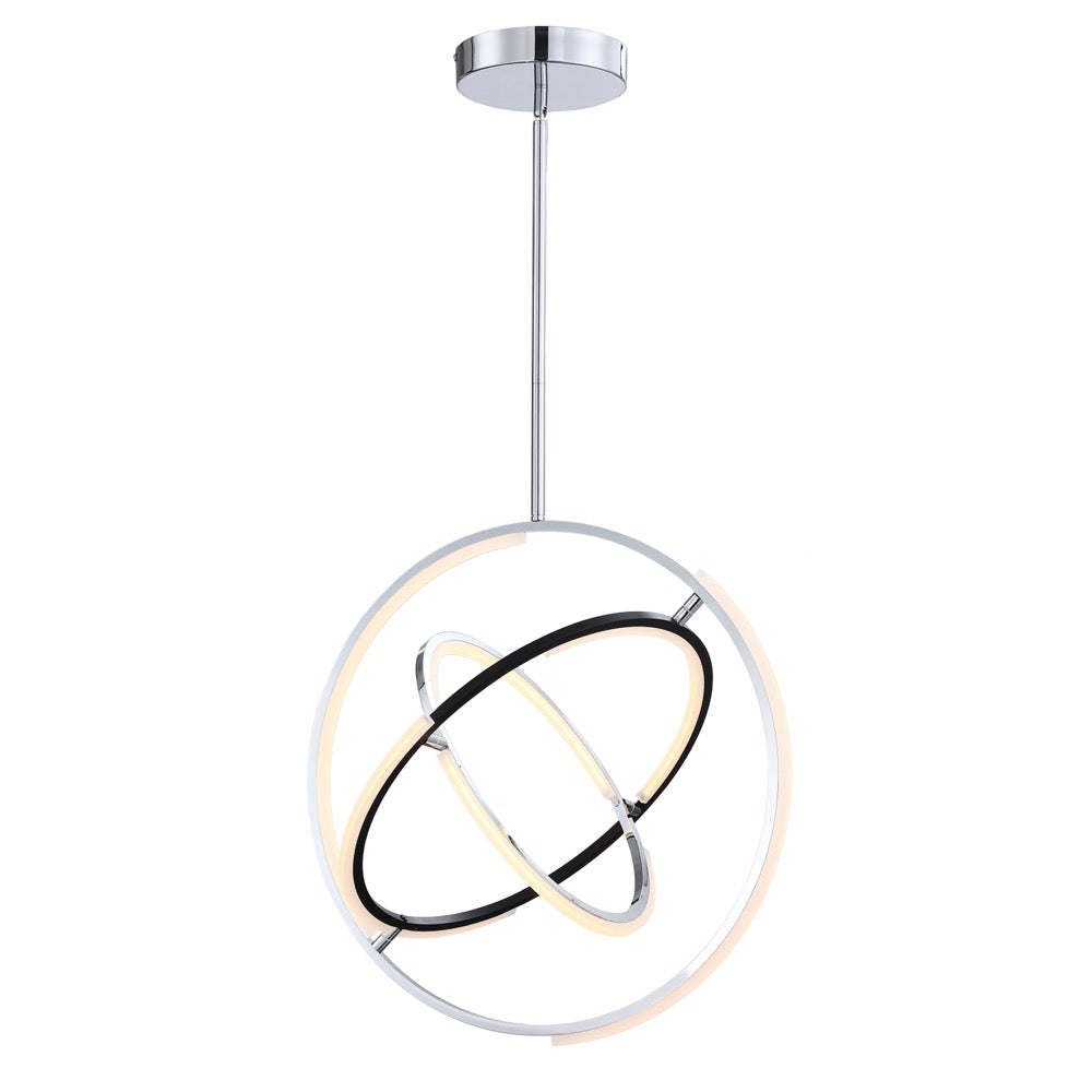 Trilogy Collection Integrated LED 24 in. Pendant, Polished Nickel