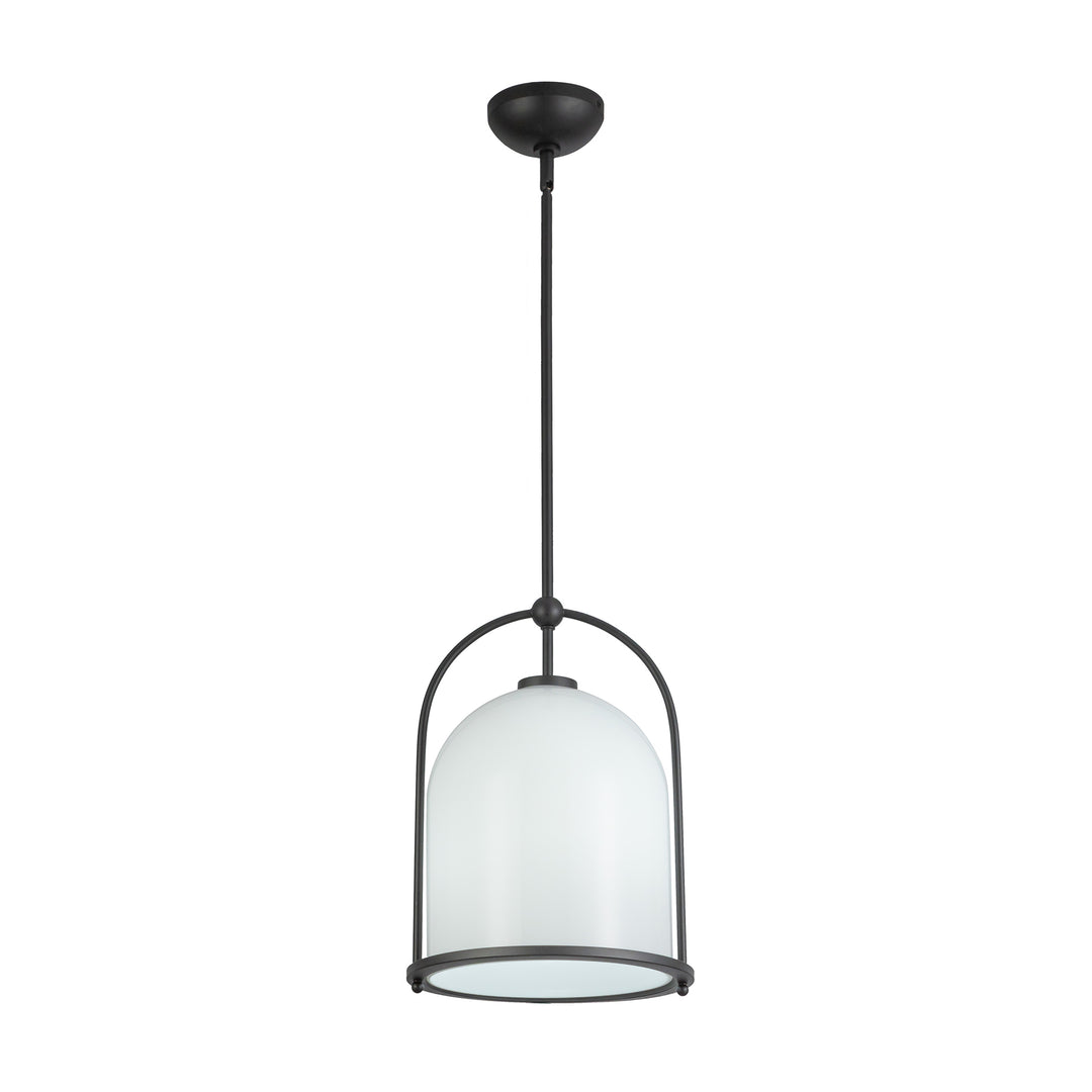 Dahlia 1 Light Pendant 11.5", Black