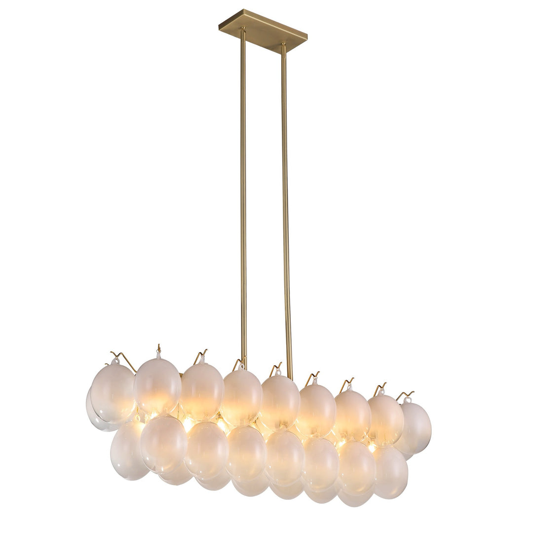 Globo Collection 8-Light Island/Pool Table Brass