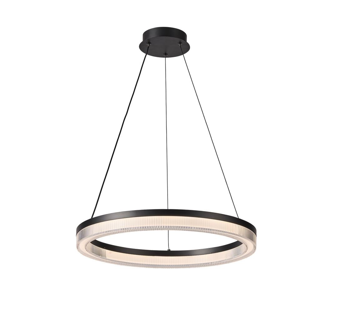 Ari Integrated LED Pendant 24", Black
