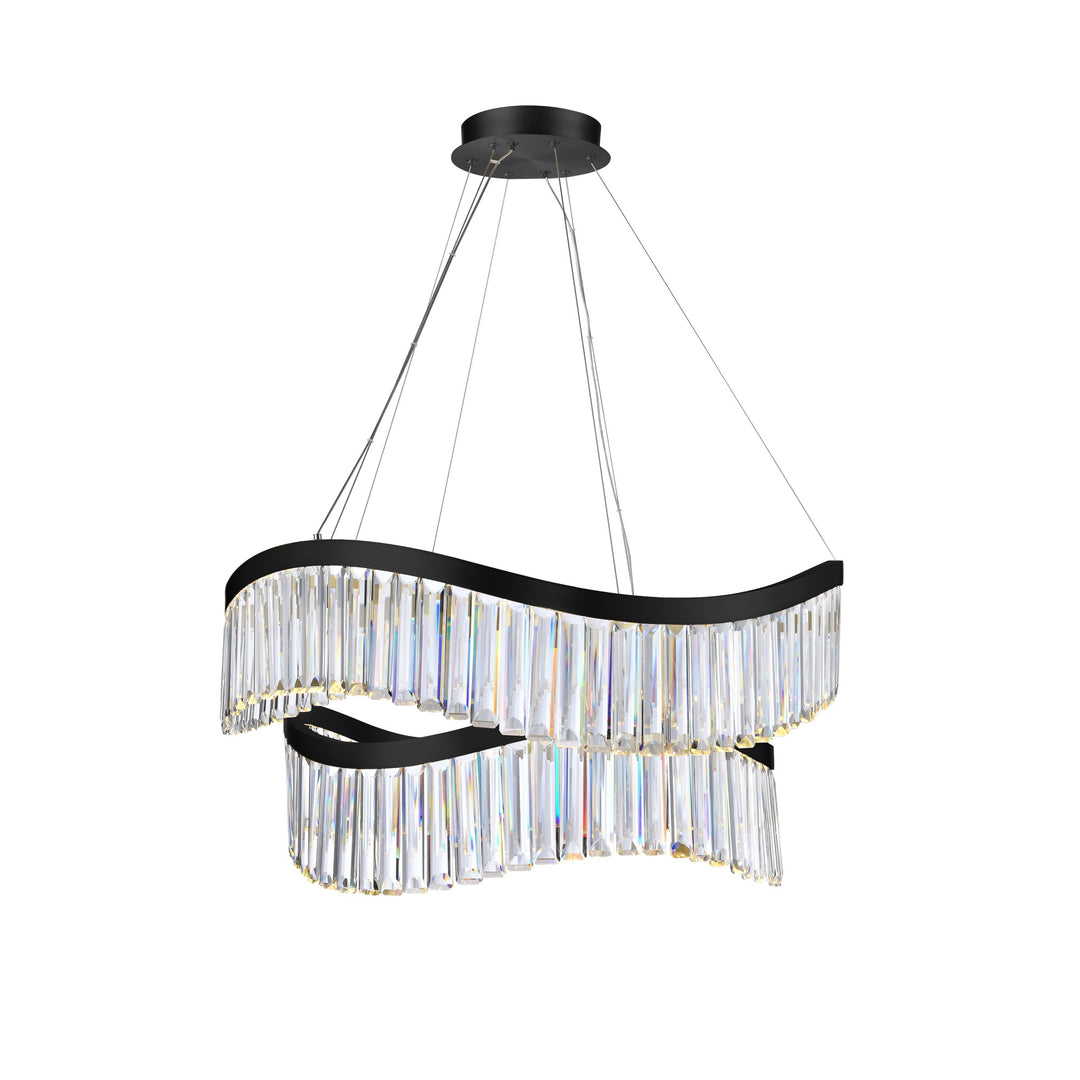 Jules Integrated LED Chandelier 31", Black