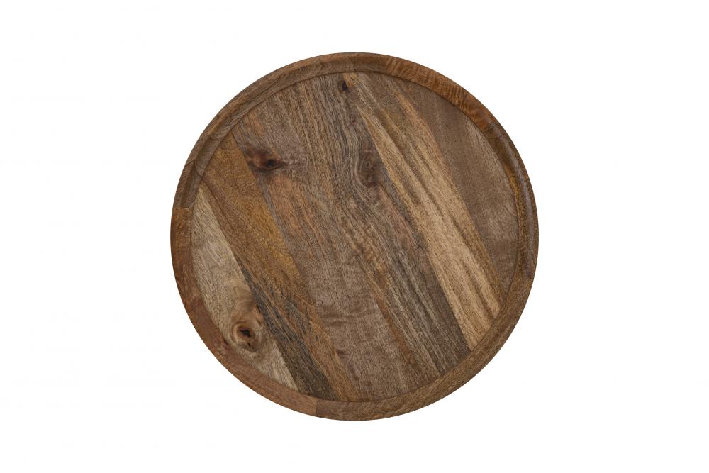 Shylah Black with Natural Wood Side Table