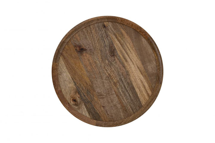 Shylah Black with Natural Wood Side Table