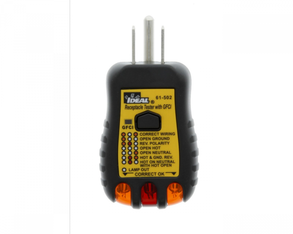 120V AC GFCI Receptacle Tester