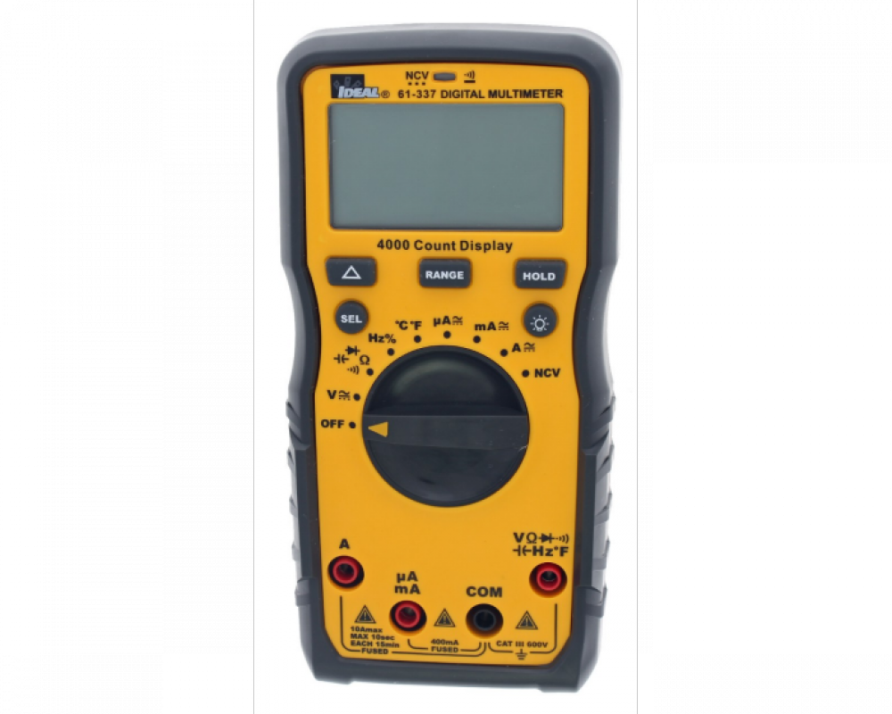 600V Auto Range Multimeter w/NCVT & Temp