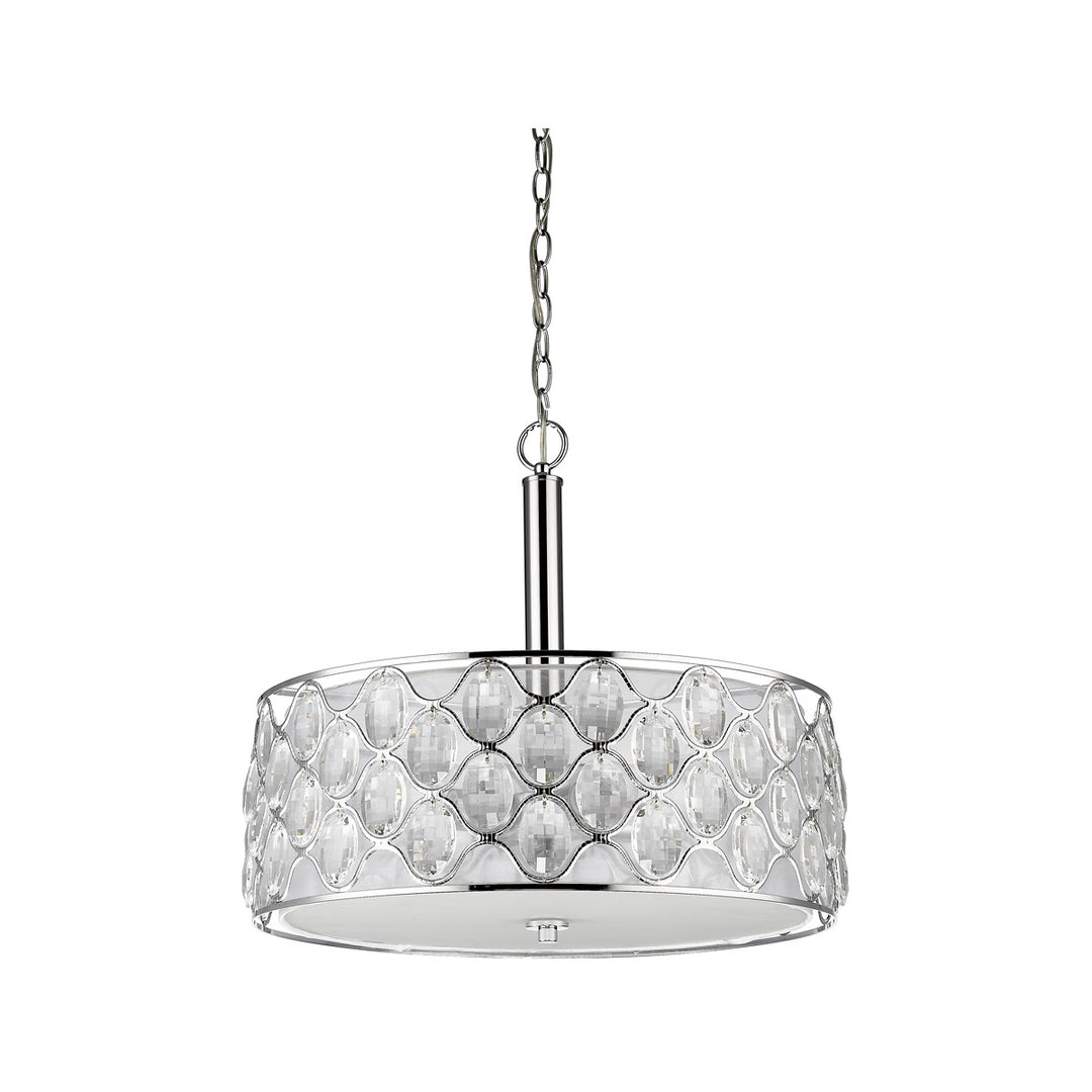 Isabella 4 Light 22 inch Polished Nickel Pendant Ceiling Light