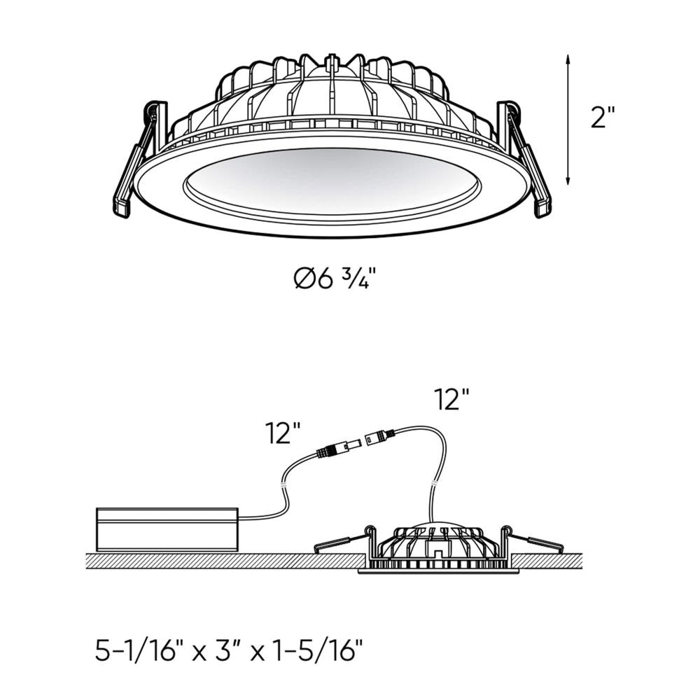 6 Inch Round Indirect LED Recessed Light