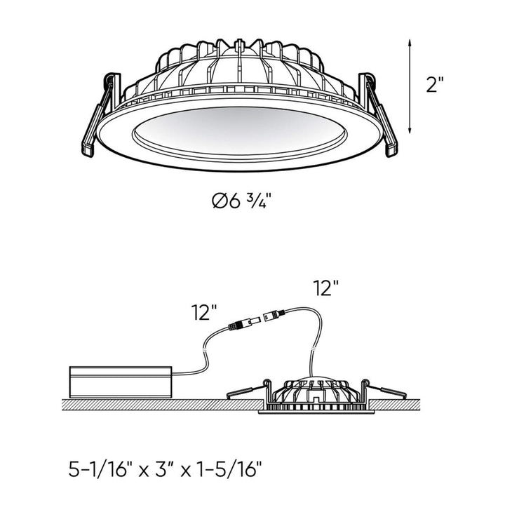 6 Inch Round Indirect LED Recessed Light