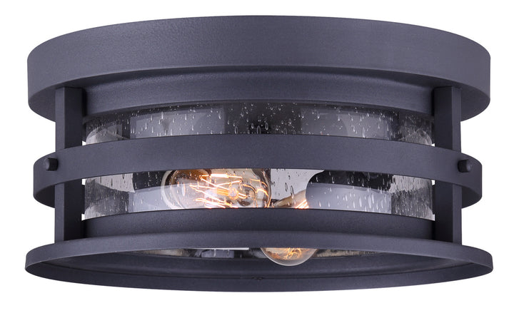 Duffy 2 Light Outdoor Lantern, Black Finish