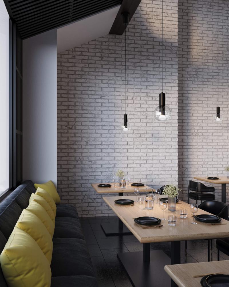 9in Blown glass pendant, zero gravity canopy, 5CCT