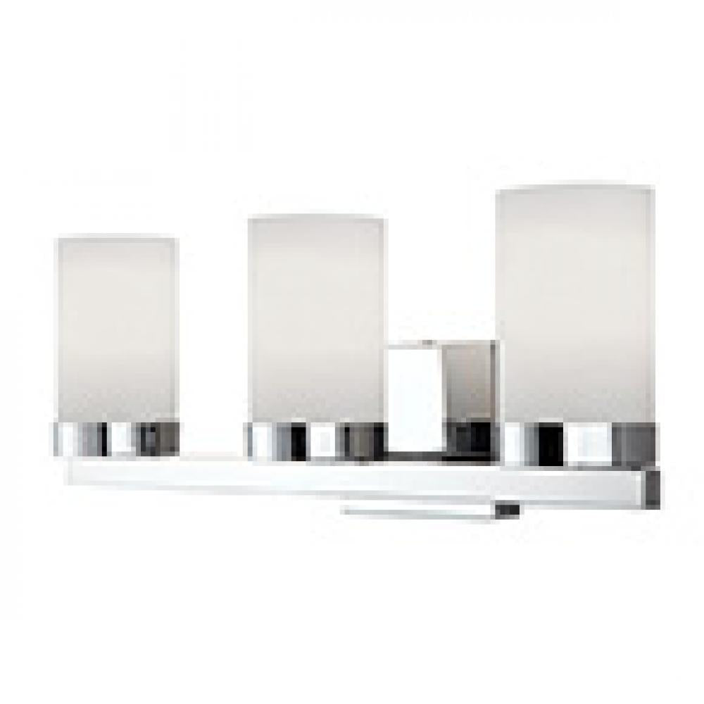 Milo 3 Light Vanity, Chrome Finish