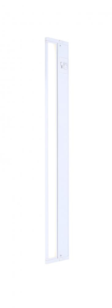 Undercabinet, 20" Gimbal LED Light, White, 120V,10W, 500Lumen, 3 CCT 3/4/5000K, 6' Cord/Plug