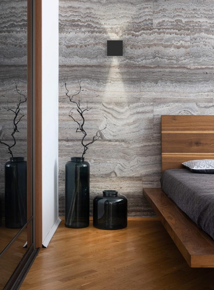 Square adjustable up and down 5CCT LED wall sconce