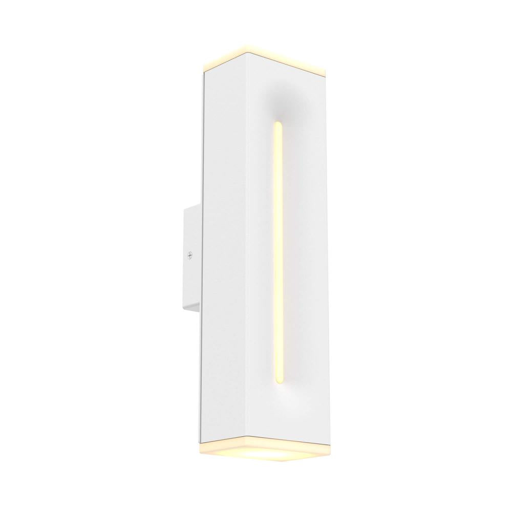 16 Inch Rectangular CCT Dual Light Wall Sconce