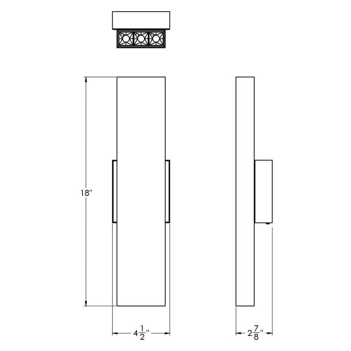 6 Light Microspot LED Linear Wall Sconce