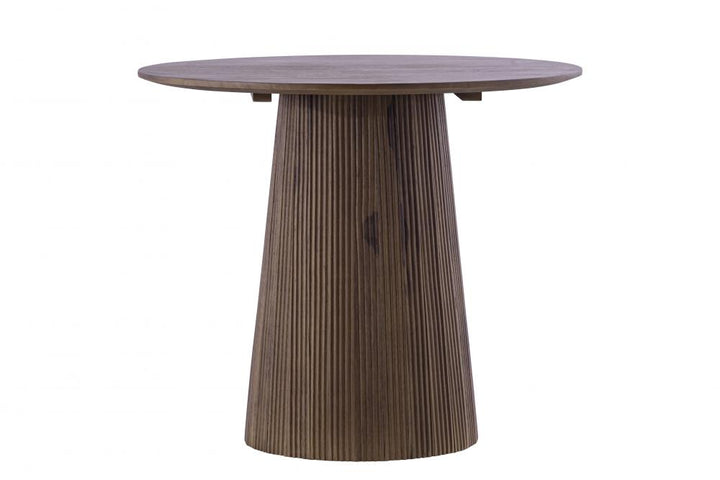 Madhy Brown Wood Side Table