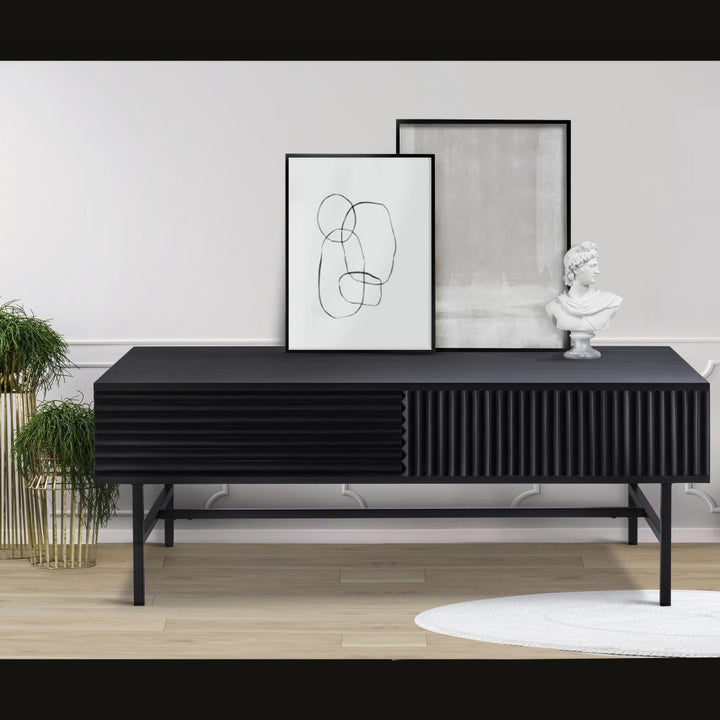 Mez Black Finished Coffee Table