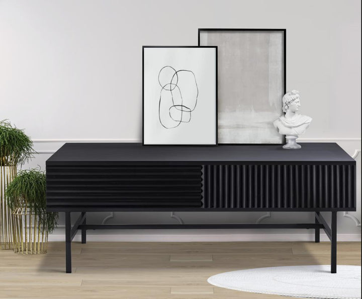 Mez Black Finished Coffee Table