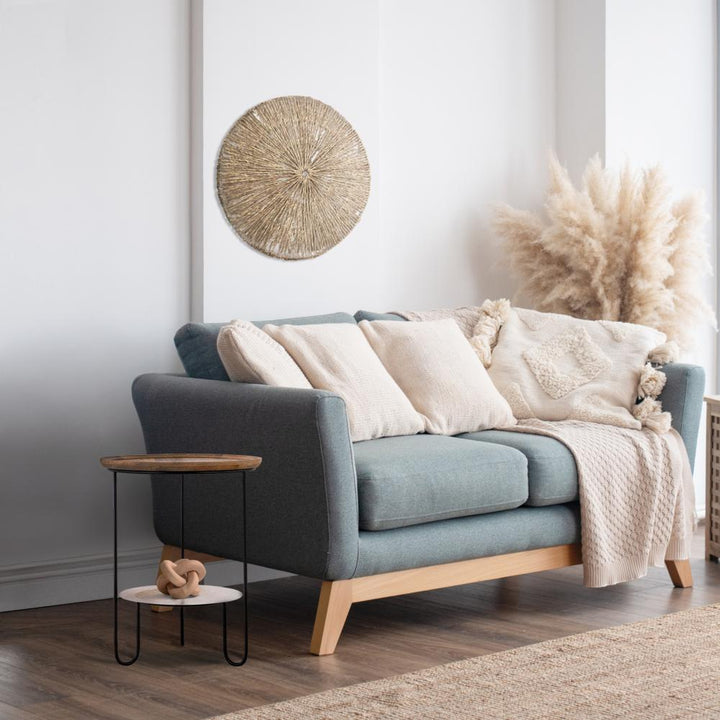 Shylah Black with Natural Wood Side Table