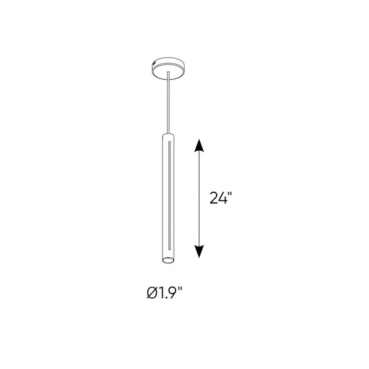 24 Inch CCT LED Duo-Light Cylinder Pendant